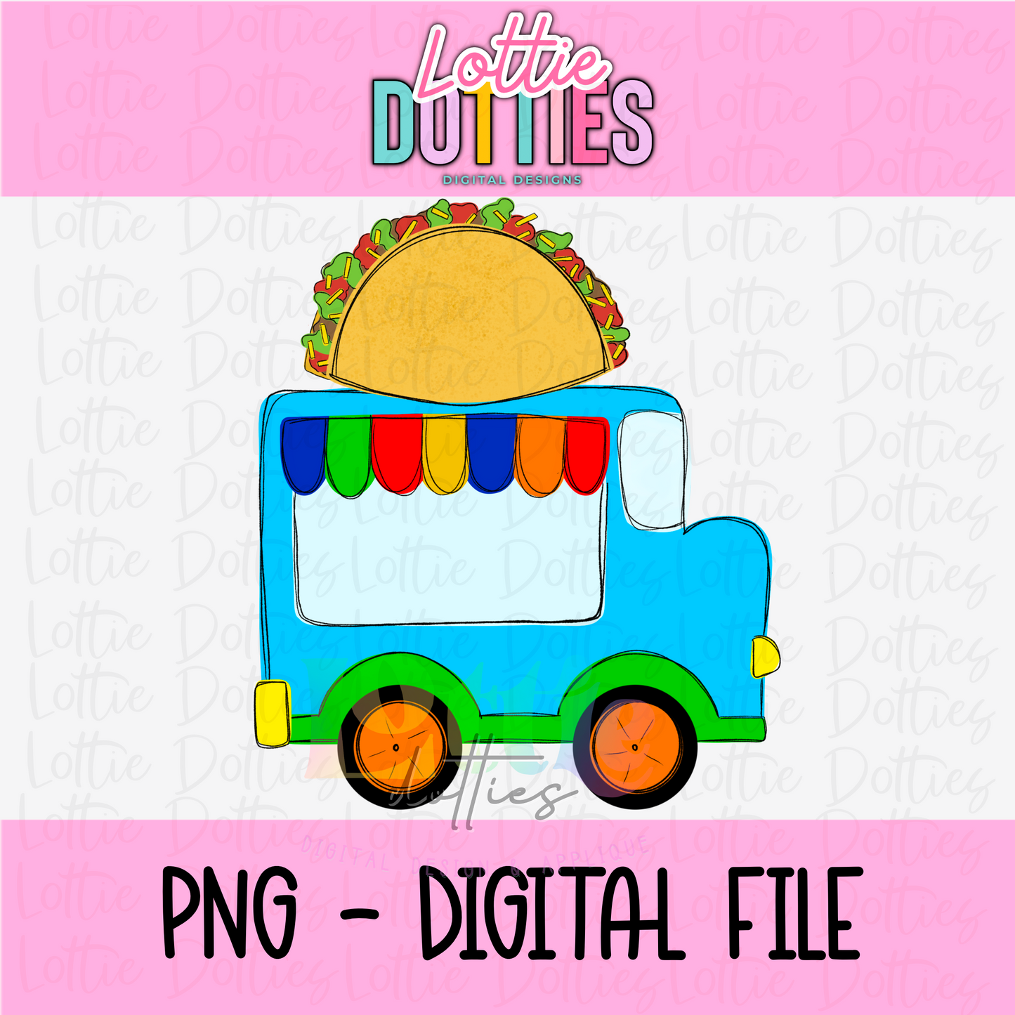 Taco Truck PNG - Taco Truck Clipart - Cinco De Mayo Png - Digital Download