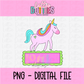 Unicorn PNG - Unicorn Sublimation - Digital Download