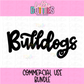 Bulldogs PNG - Bulldogs Commercial Use sublimation design - Digital Download