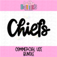 Chiefs PNG -Chiefs Commercial Use sublimation design - Digital Download