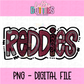 Reddies Png - Sublimation Design - Digital Download