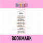Books of the Bible Bookmark Template PNG - Bible Bookmark Sublimation  - Digital Download - Pink