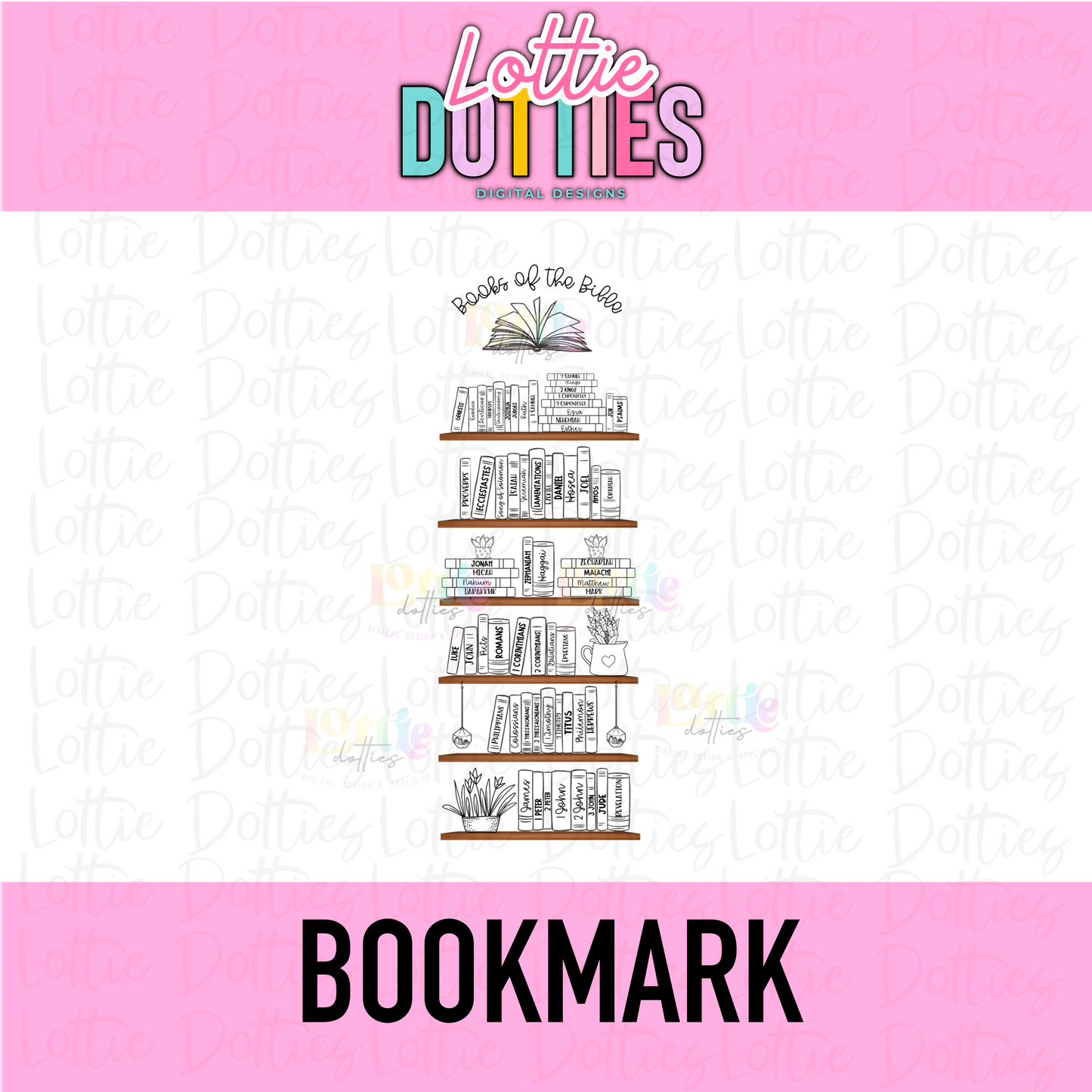 Books of the Bible Bookmark Template PNG - Bible Bookmark Sublimation  - Digital Download - Bible Tracker Bookmark