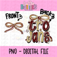 Trojans PNG - Trojans bow design - Digital Download - maroon and Gold