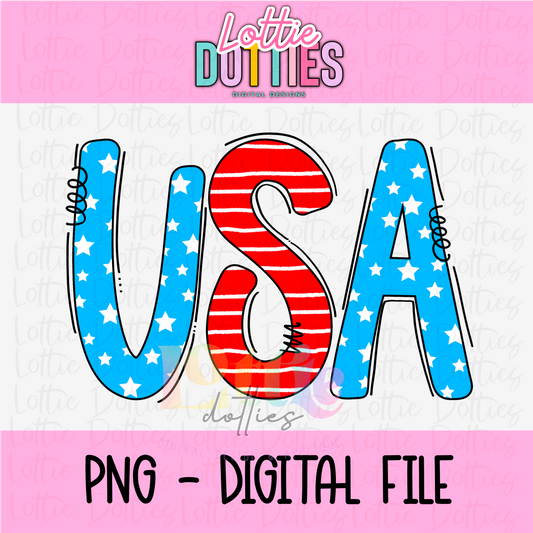 USA Png - Patriotic Sublimation Designs - Digital Download