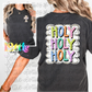 Christian PNG – Faith Graphic Tee Design – Sublimation & DTF Print File -  Holy Holy Holy - front and back design