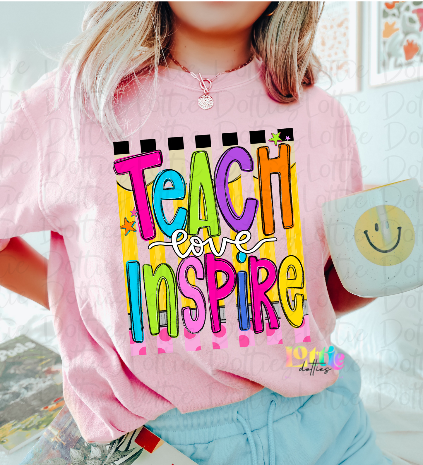 Teach Love Inspire - Teach Love Inspire PNG- Instant Download - Teacher Design