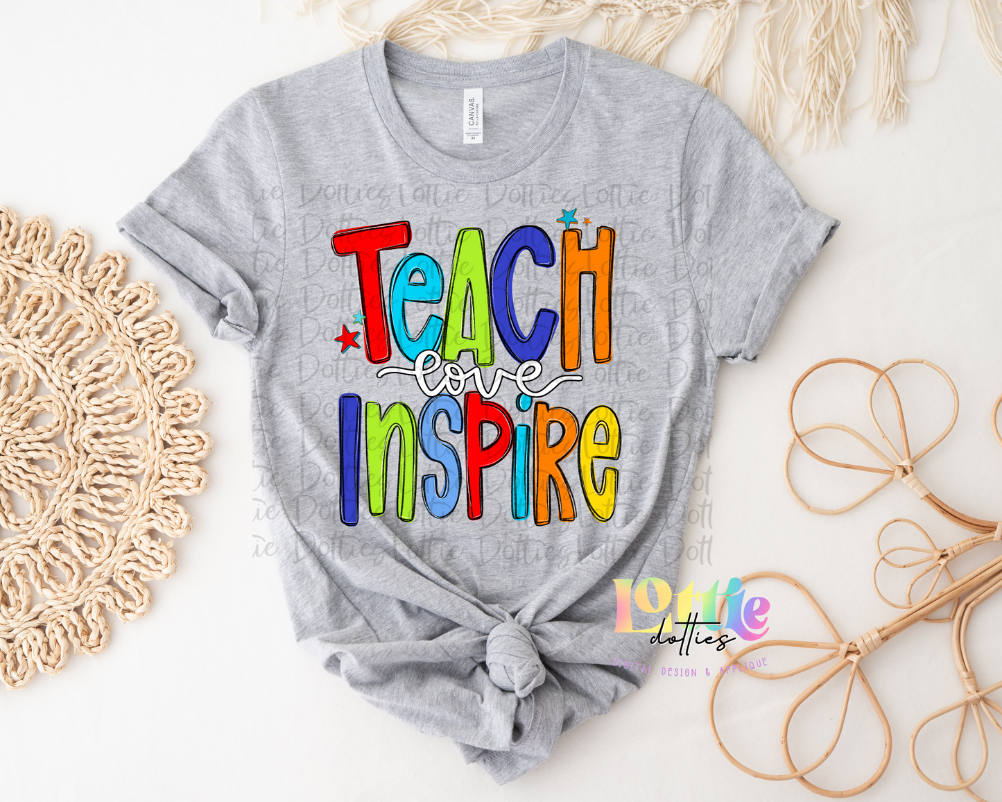 Teach Love Inspire - Teach Love Inspire PNG- Instant Download - Teacher Design