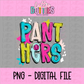 Panthers Png - Panthers Design -  Digital Download - Bright Colorful School Spirit