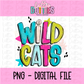 Wildcats PNG - Wildcats School Spirit design - Digital Download