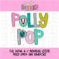 Polly Pop Alpha Set | Colorful Alphabet Clipart | Printable Letters - Digital Download