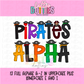 Pirate Alpha - Alpha Pack - Alphabet Clipart - Instant Download  - Alpha Pack