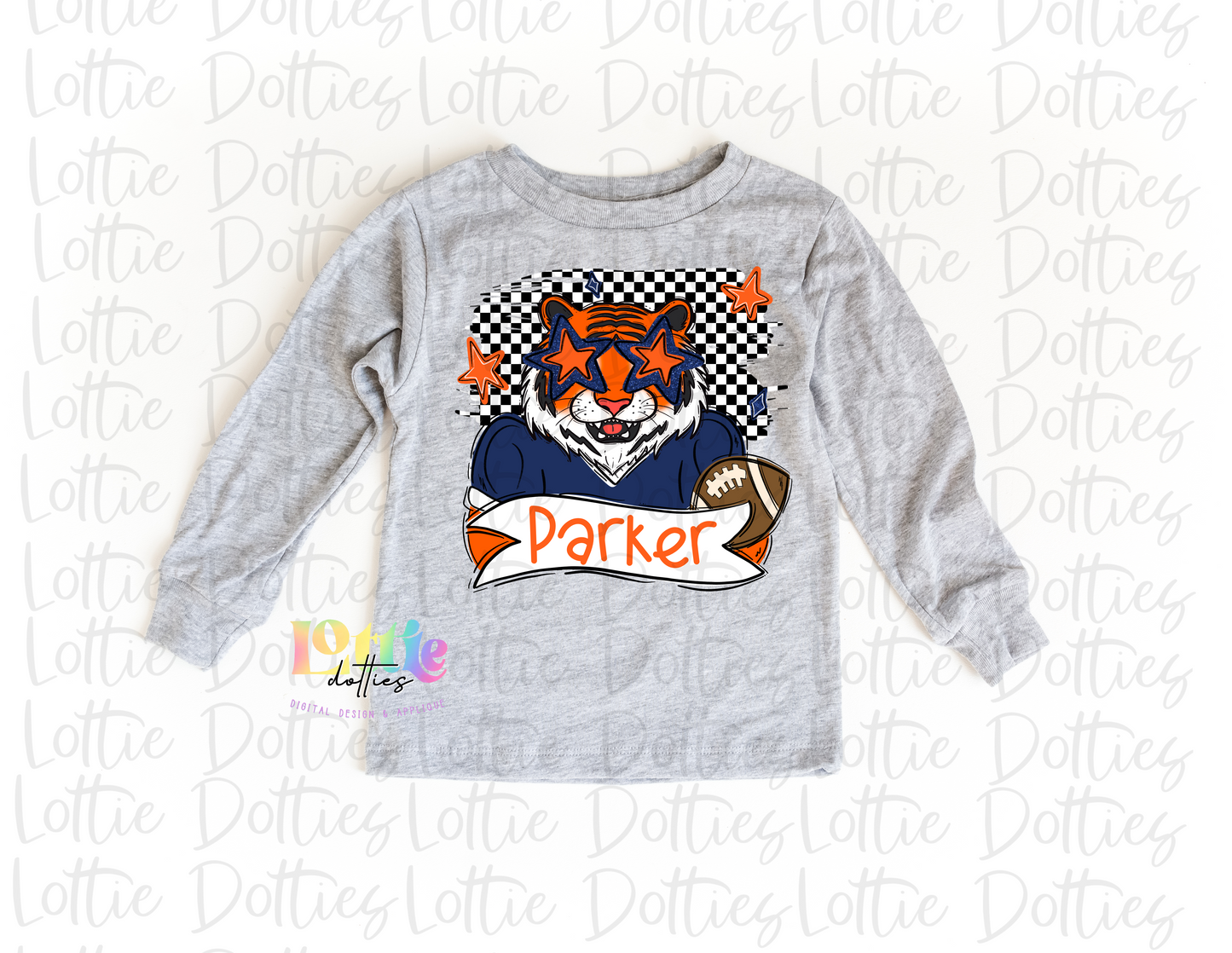 Tigers PNG - Tigers design - Digital Download - Navy and Orange
