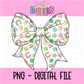Saint patricks Bow - Lucky Bow PNG - Bow Design Sublimation - Digital Download