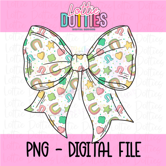 Saint patricks Bow - Lucky Bow PNG - Bow Design Sublimation - Digital Download