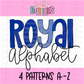 Royal and White Spirit Alphabet | Spirit Alpha Pack | Digital Download | PNG