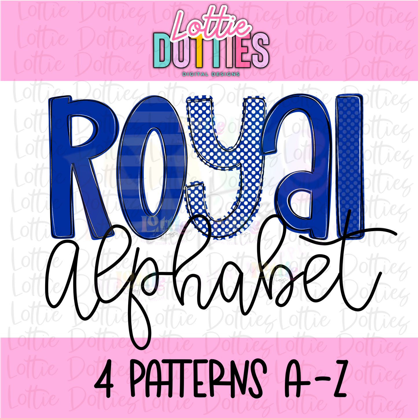 Royal and White Spirit Alphabet | Spirit Alpha Pack | Digital Download | PNG
