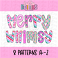 Merry Whimsy Alphabet | Christmas Alpha Pack | Alphabet Clipart | Instant Download | Alpha Pack