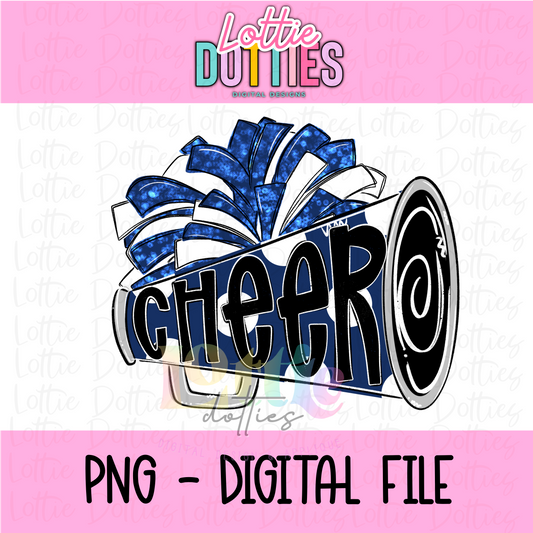 Cheer Megaphone PNG - Cheer Sublimation - Digital Design - Cheerleader