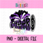 Cheer Megaphone PNG - Cheer Sublimation - Digital Design - Cheerleader