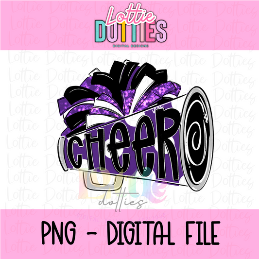 Cheer Megaphone PNG - Cheer Sublimation - Digital Design - Cheerleader