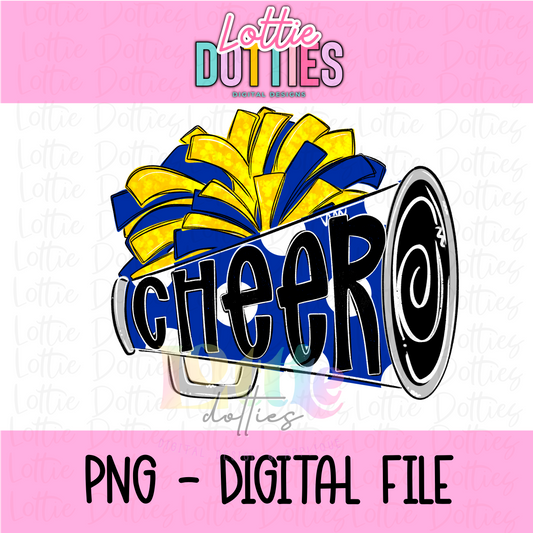 Cheer Megaphone PNG - Cheer Sublimation - Digital Design - Cheerleader