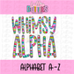 Whimsy Alphabet | Christmas Alpha Pack | Alphabet Clipart | Instant Download | Alpha Pack