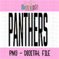 Panthers PNG - Panthers Design - Digital Download