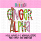 Gingerbread Alpha Pack - Christmas Alpha - Alphabet Clipart
