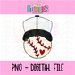 Baseball Black PNG - Design Sublimation - Digital Download