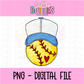 Softball columbia blue  PNG - Design Sublimation - Digital Download