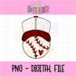 Baseball maroon PNG - Design Sublimation - Digital Download
