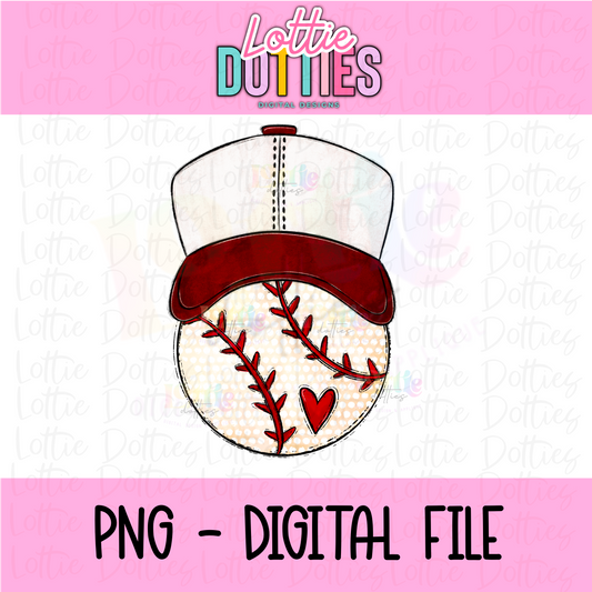 Baseball maroon PNG - Design Sublimation - Digital Download