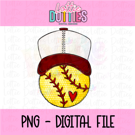 Softball maroon PNG - Design Sublimation - Digital Download