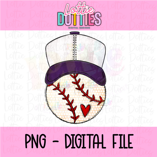 Baseball purple PNG - Design Sublimation - Digital Download