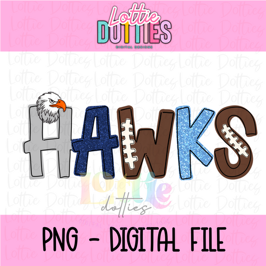 Hawks PNG   - Instant Download - Digital Download - Sublimation Design