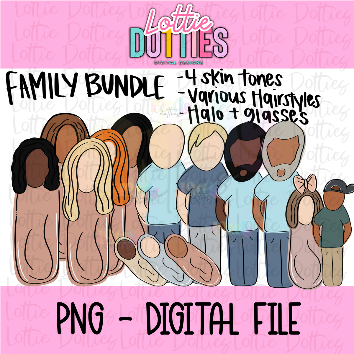 Family Clipart Pack - Build your own family clipart set 2026