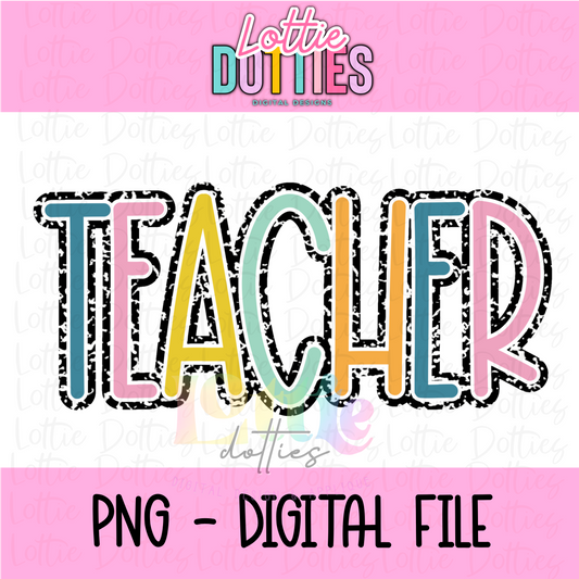 Teacher PNG - Teacher Sublimation - Digital Design - back to school