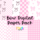 Bows Digital Paper PNG - Digital Paper - Digital Download - commercial use