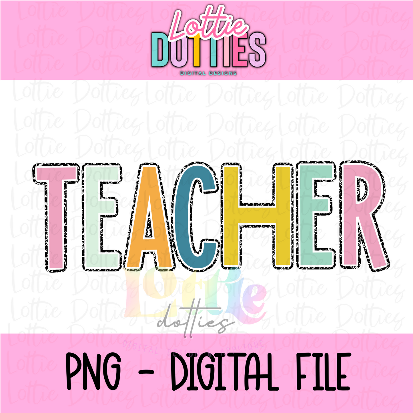 Teacher PNG - Back To School - Sublimation - Digital Download