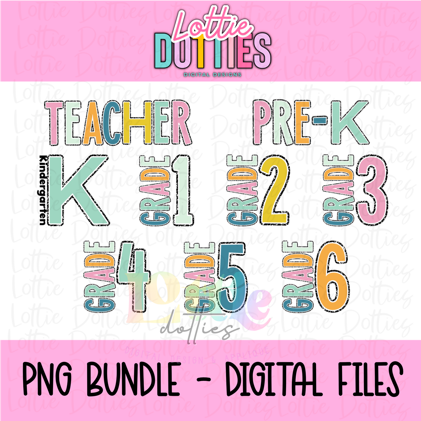 Notebook School Grade Bundle 3 PNG - Back To School - Sublimation - Digital Download