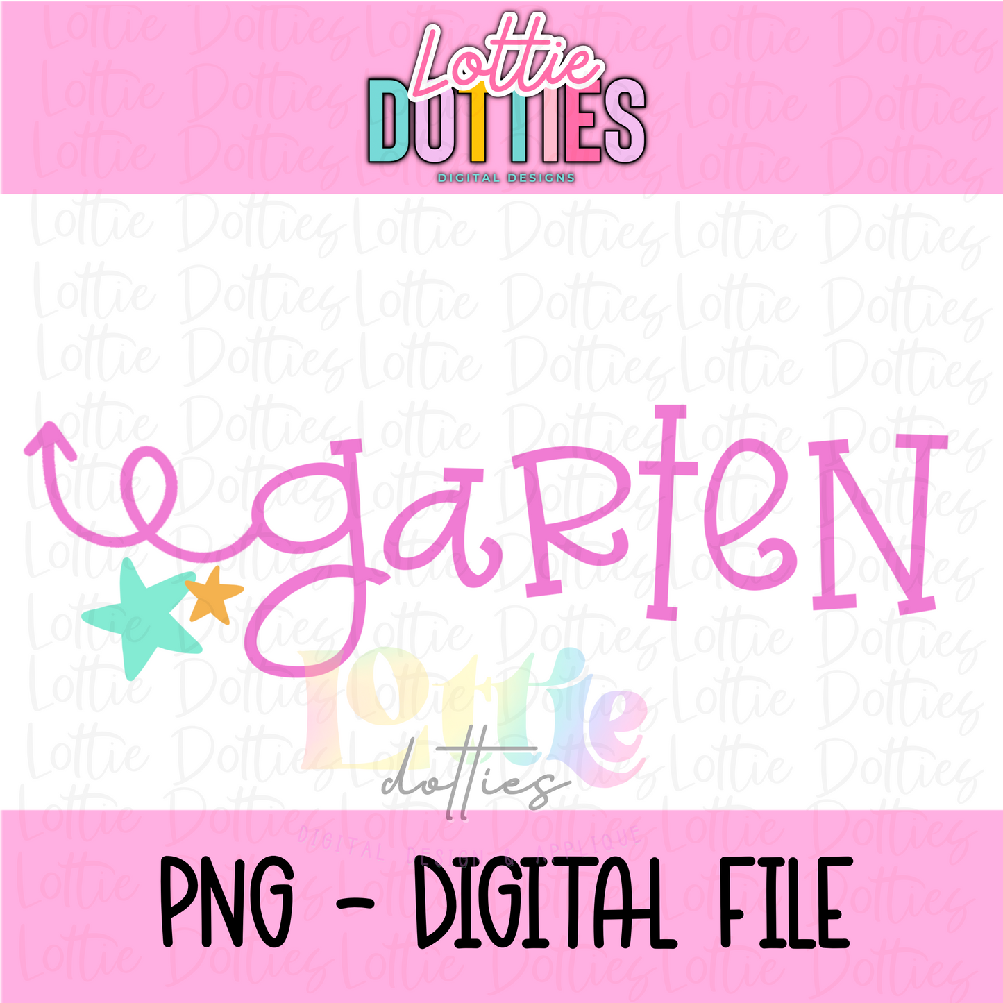 Garten PNG - Back To School - kindergarten Sublimation - Digital Download