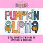 Halloween Alphabet - Alpha Pack - Alphabet Clipart - Instant Download  - Pumpkin Alpha Pack