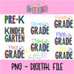 Primary Notebook School Grade Bundle 2 PNG - Back To School - Sublimation - Digital Download