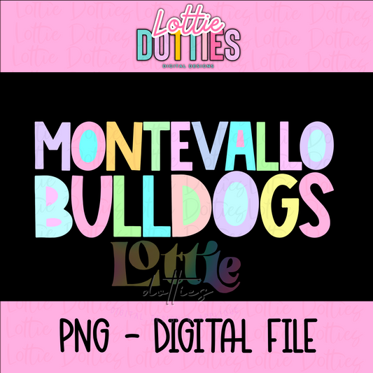 Montevallo Bulldogs PNG - Bulldogs Sublimation - Digital Download