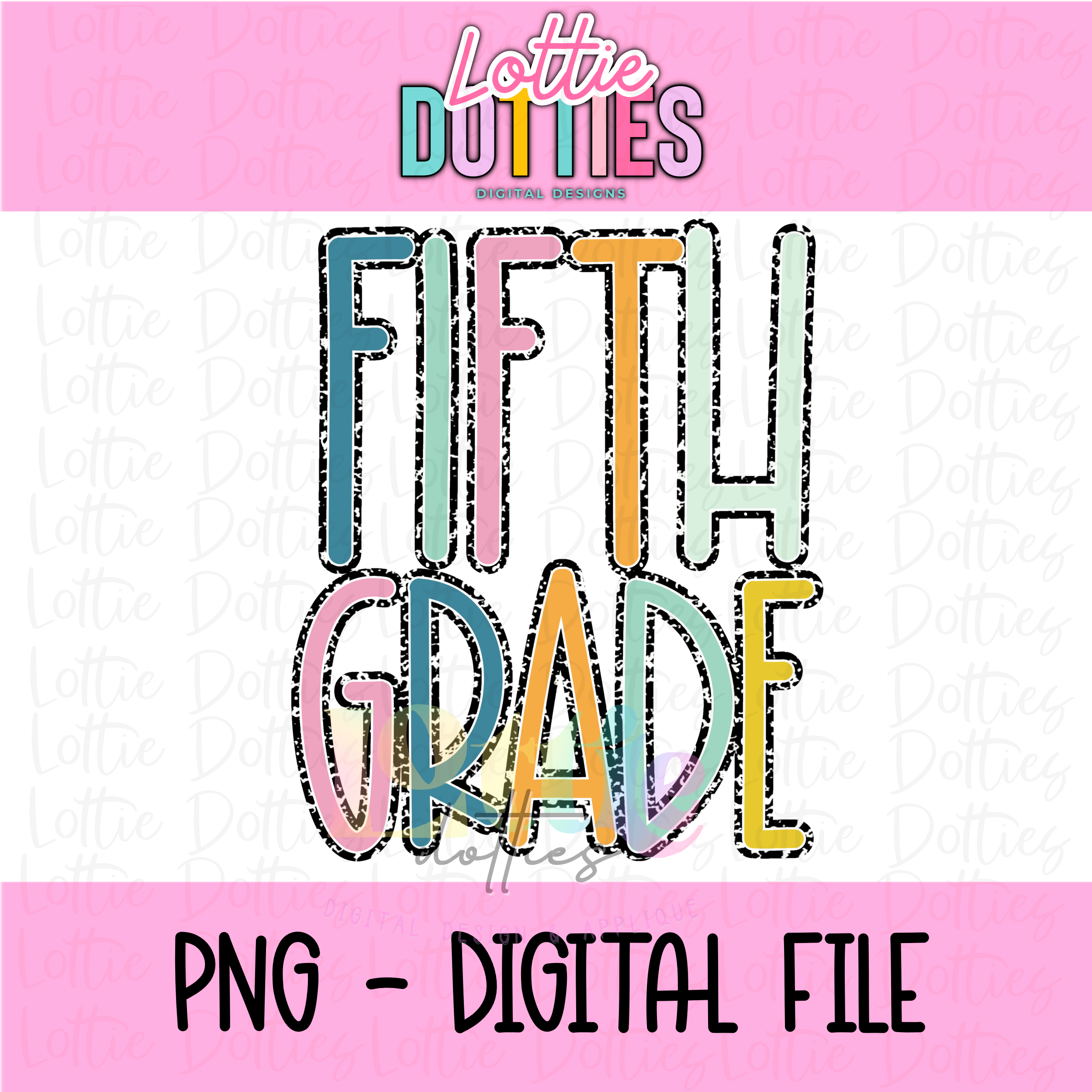 Fifth Grade PNG - Back To School - Sublimation - Digital Download ...