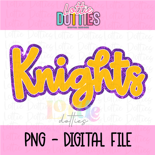 Knights PNG - Rhinestone Knights sublimation design - Digital Download