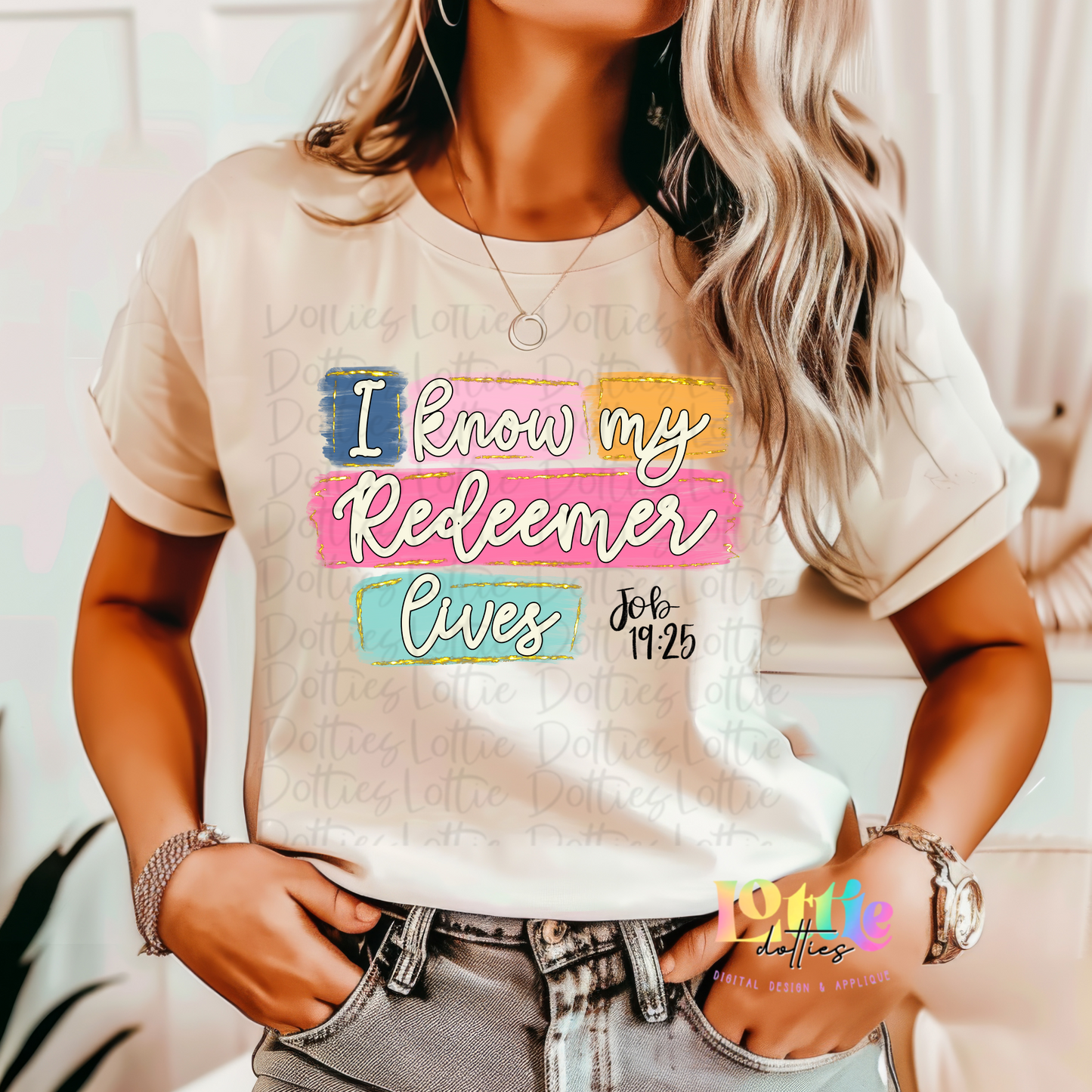 I Know My Redeemer Lives - Religious PNG- Instant Download