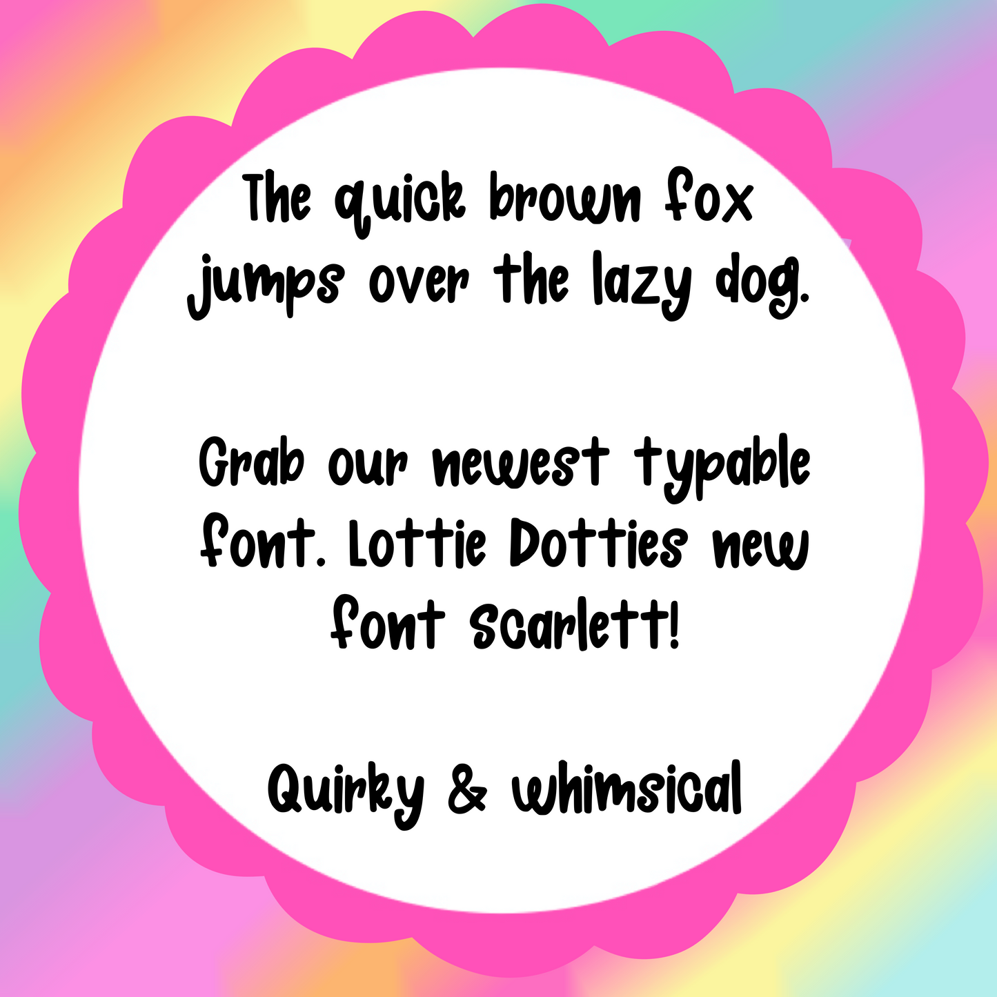 Scarlett Font - Handwritten Font- true type font - otf and ttf - typeable font