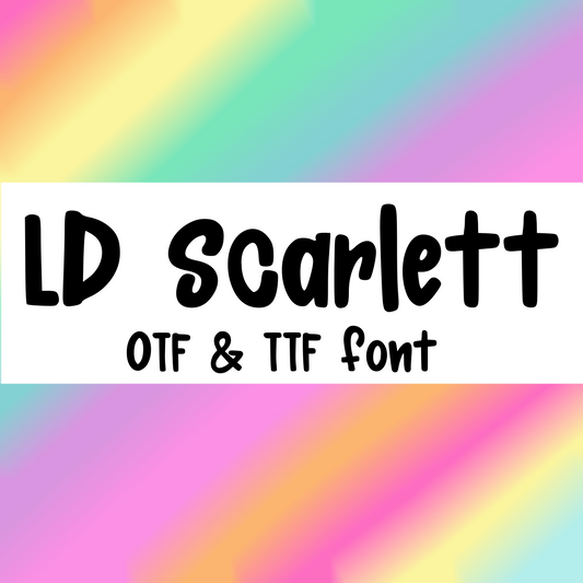Scarlett Font - Handwritten Font- true type font - otf and ttf - typeable font